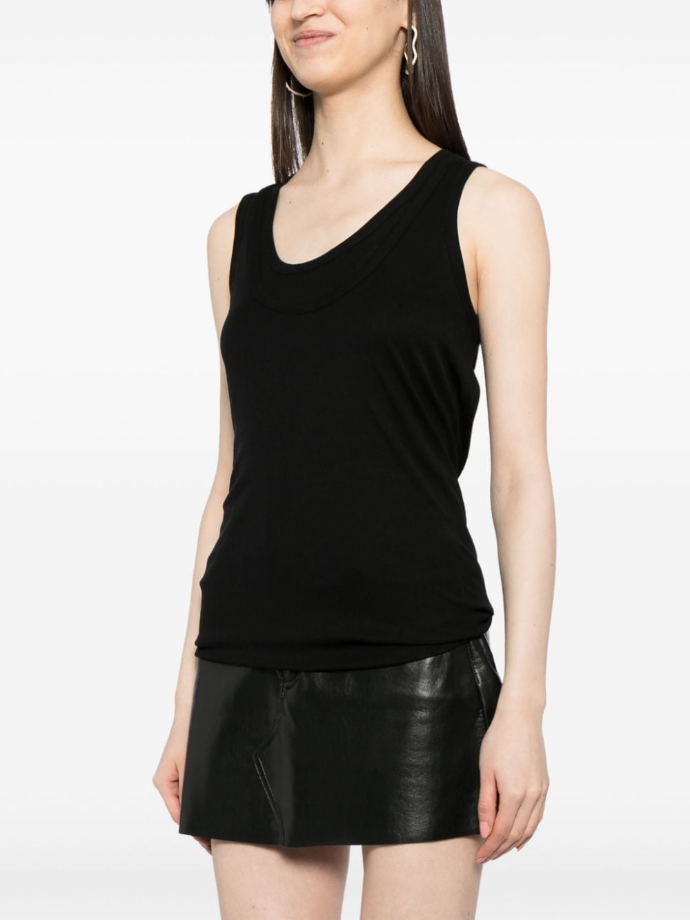 scoop-neck tank top - 3