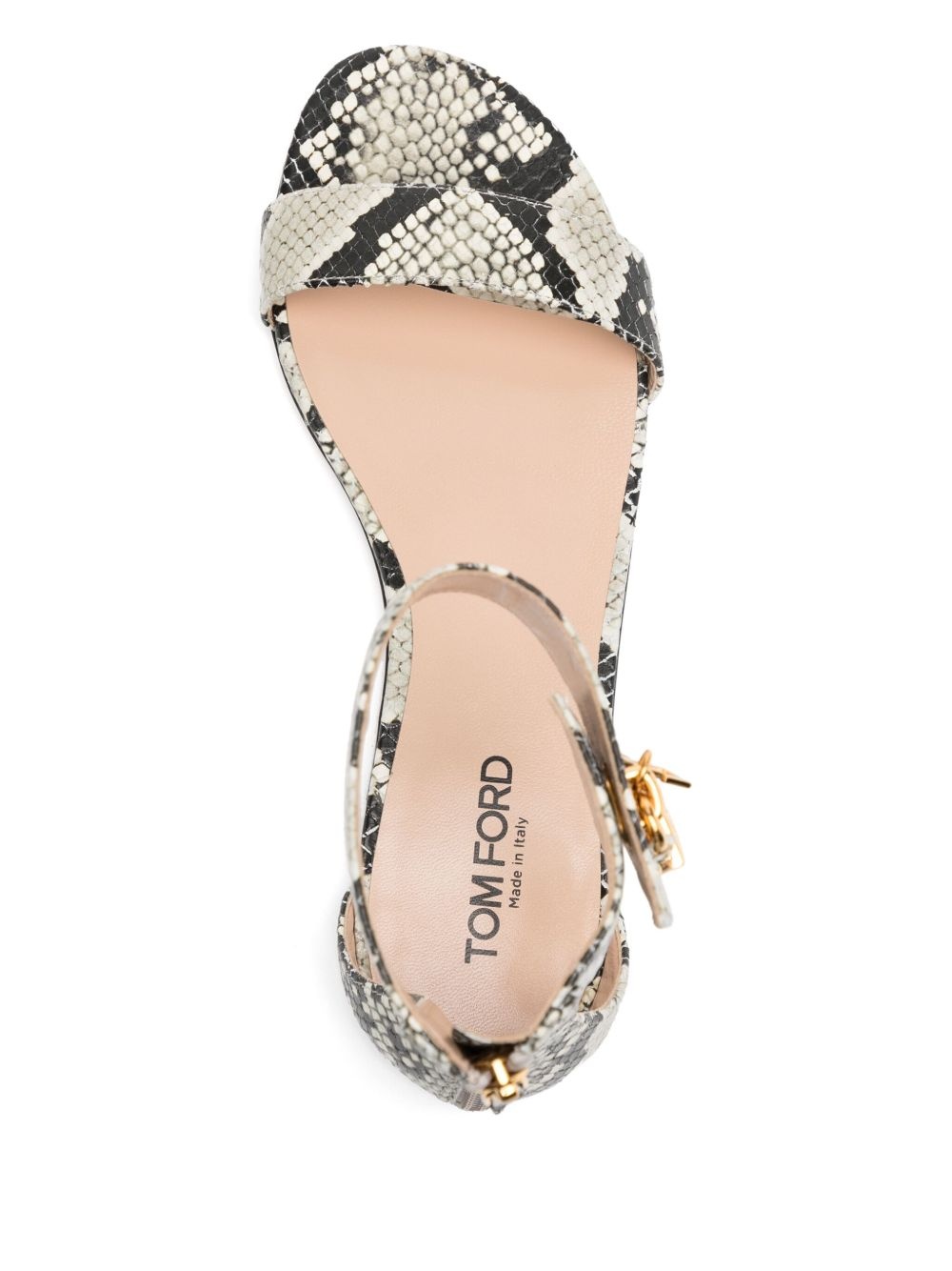 snakeskin-effect sandals - 4