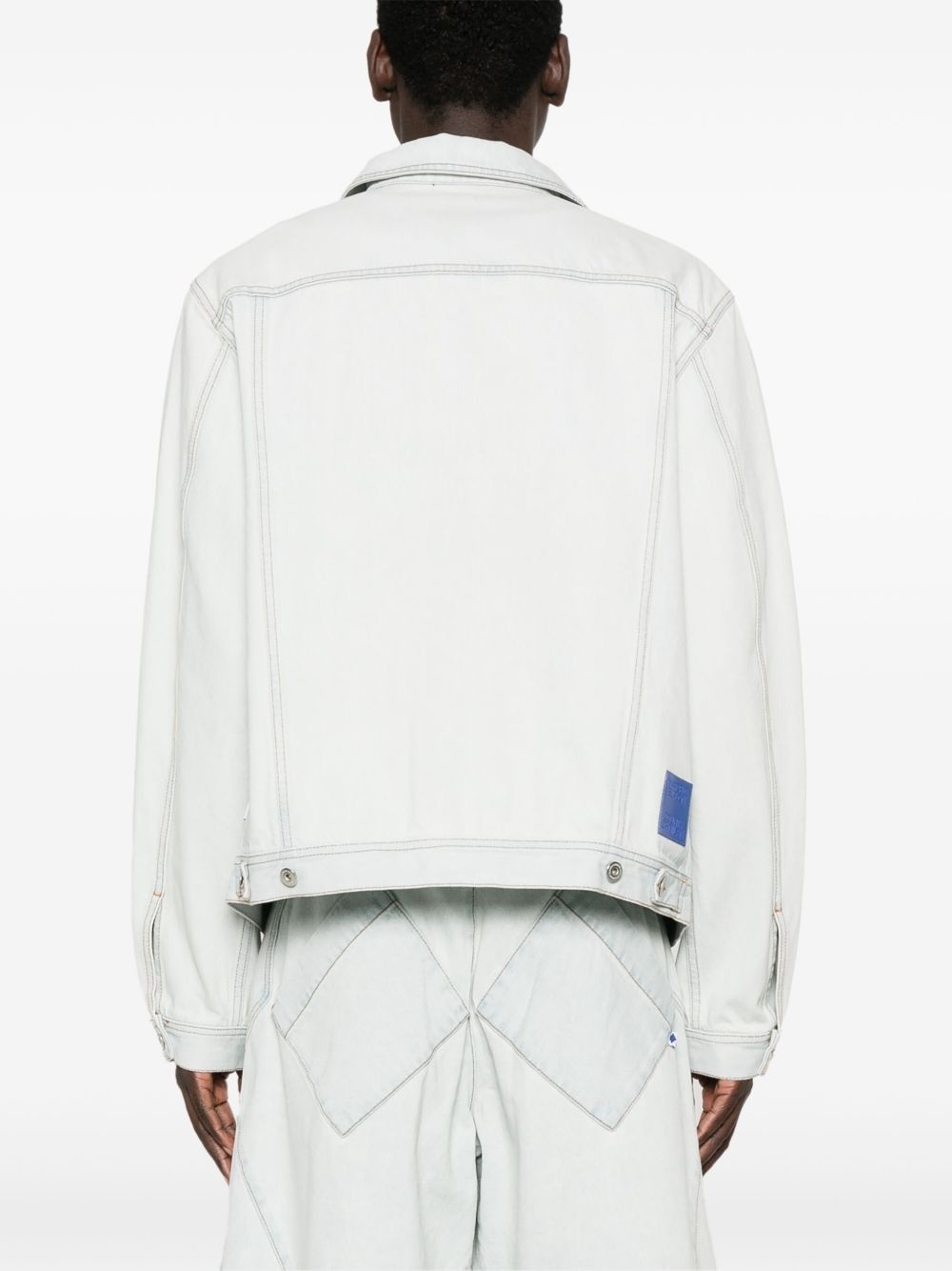 denim cargo jacket - 4