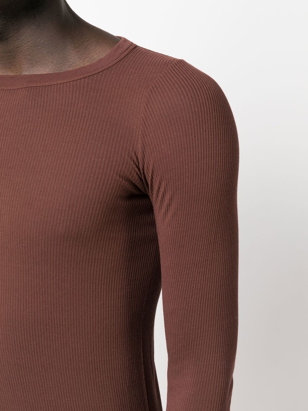 long-sleeve fitted top - 5