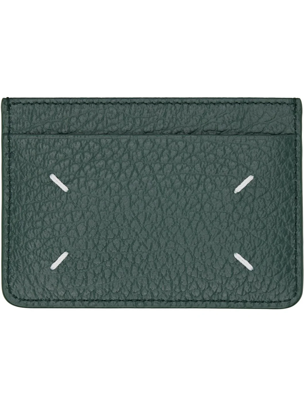 Green Four Stitches Card Holder - 1