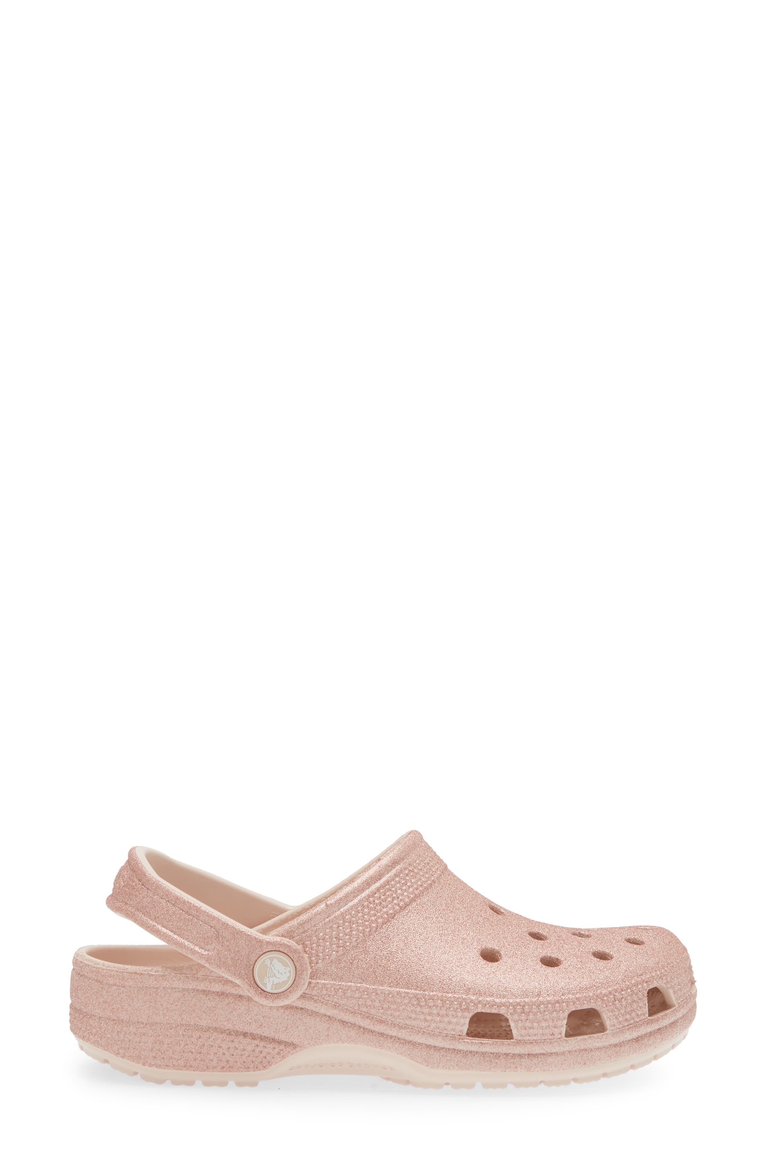 CROCS Gender Inclusive Classic Glitter Clog in Quartz Glitter at Nordstrom - 3