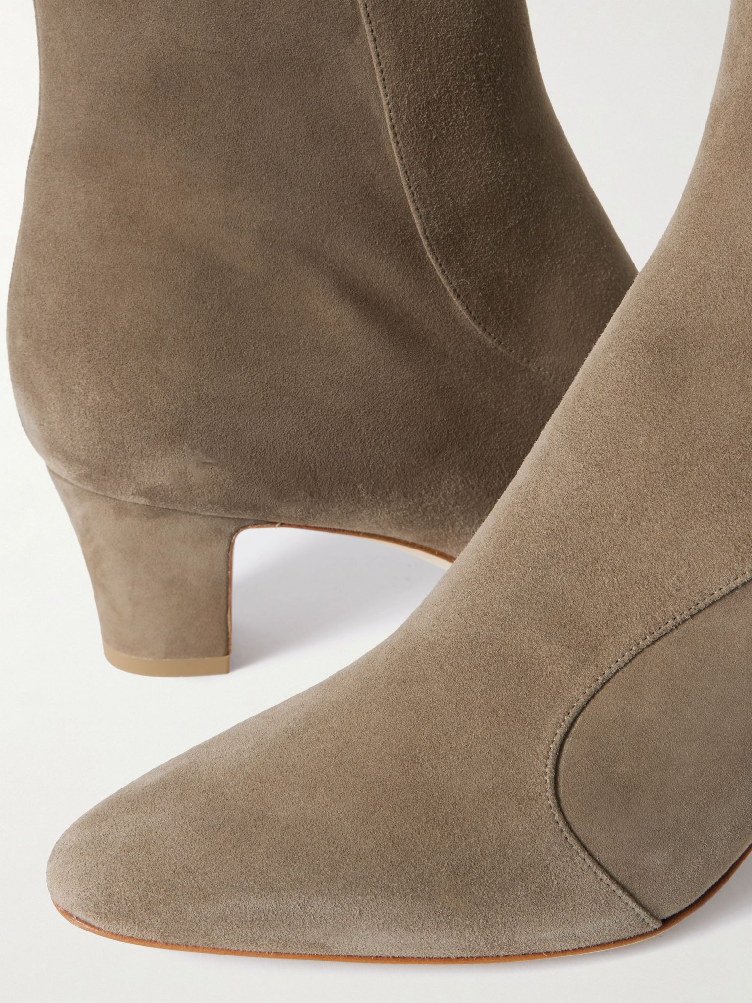 Myconia 50 suede ankle boots Light brown - 4