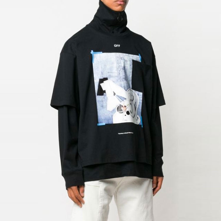 Off-White Pattern Printing Zipper lapel Long Sleeves OMAB027R191850081088 - 4