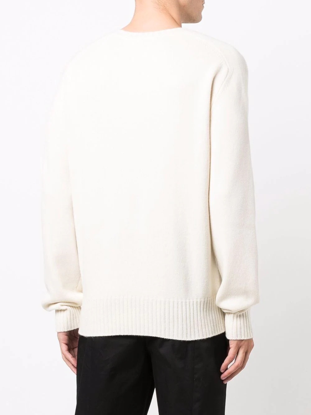 skull-motif cashmere jumper - 4