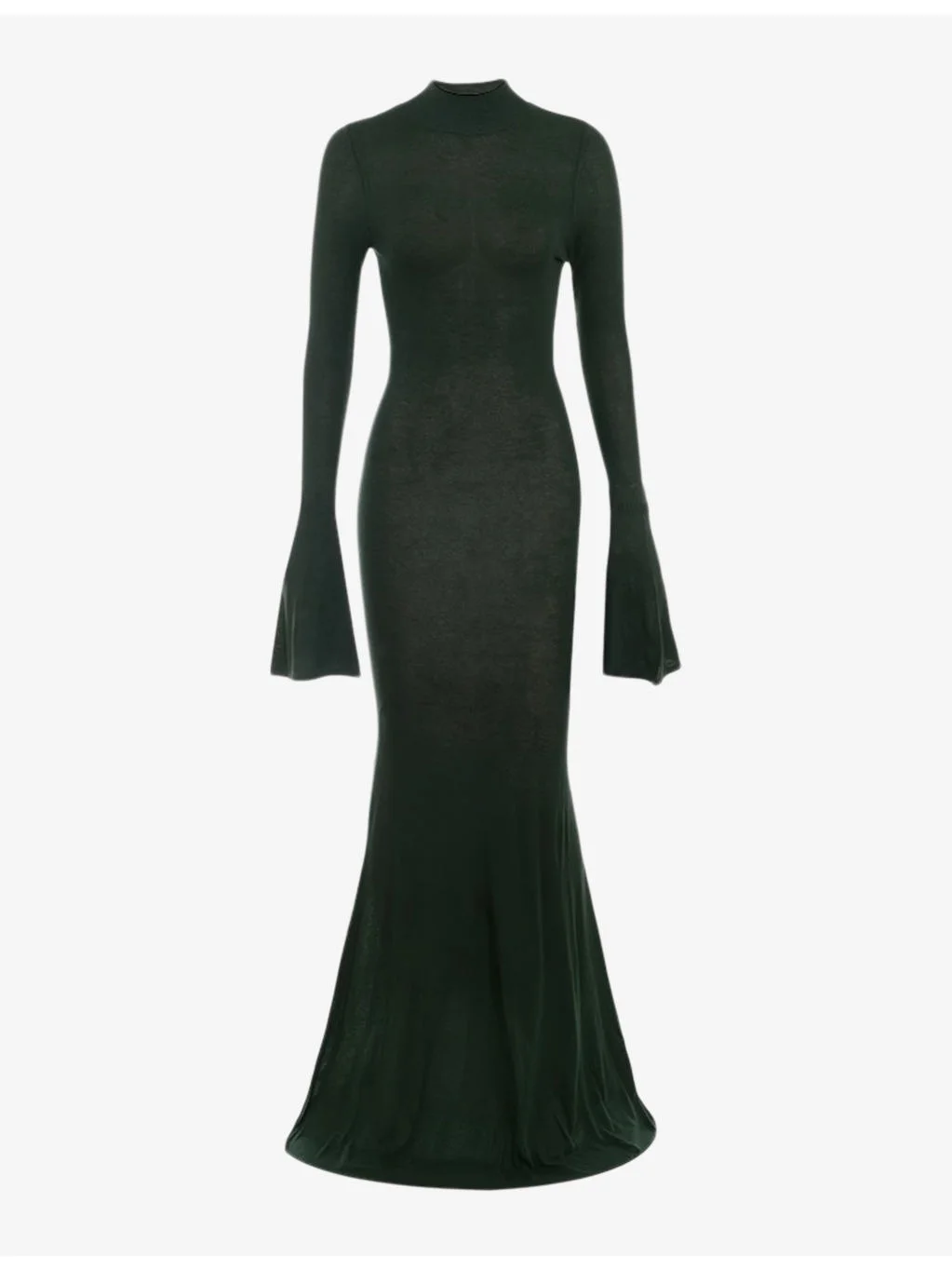 Sancha fluted-sleeve knitted maxi dress - 1