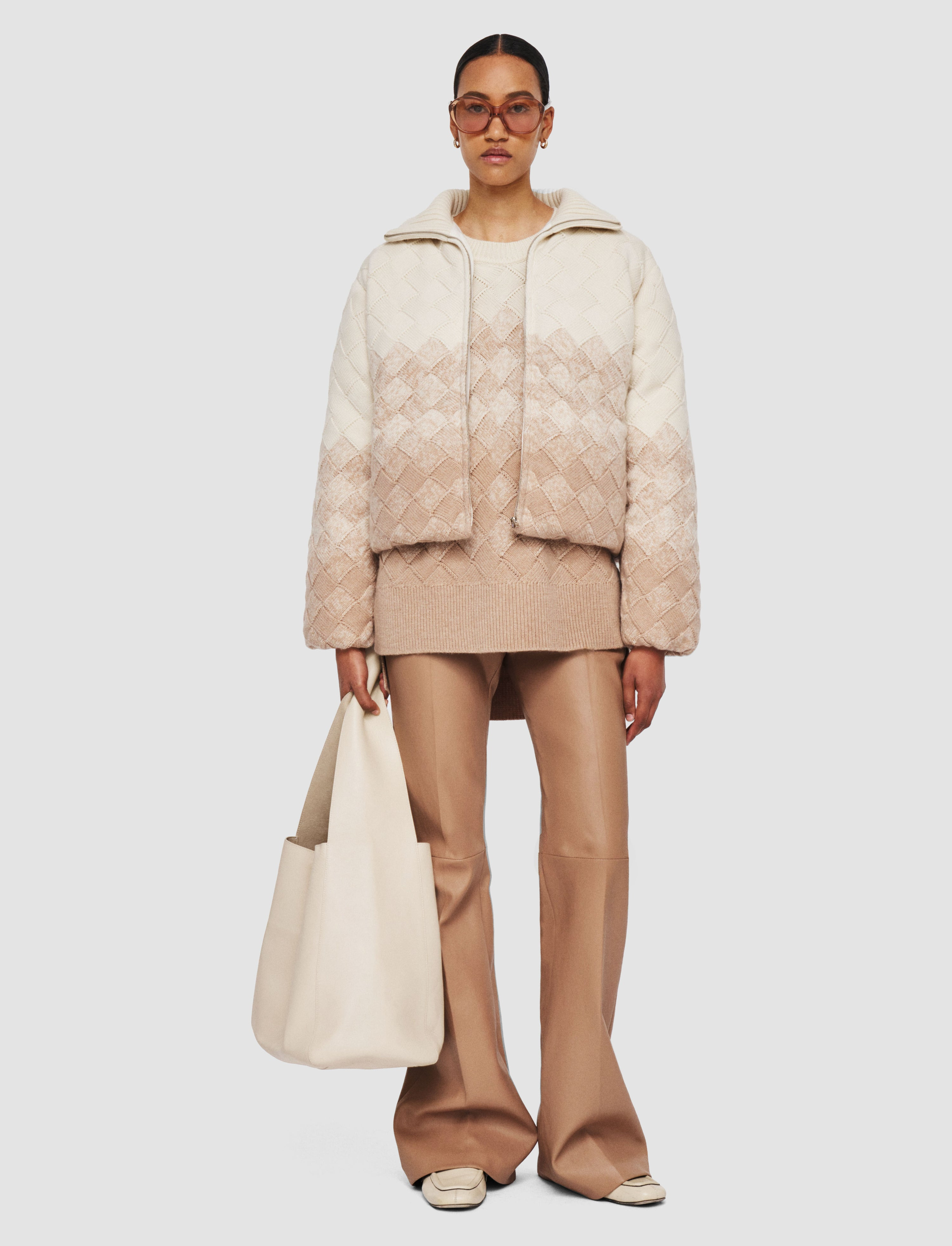 Weave Knit Puffer Jacket - 2