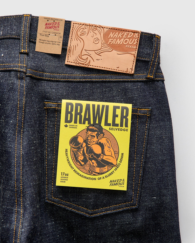 "Brawler" 17oz Selvedge Denim - True Guy Fit 4
