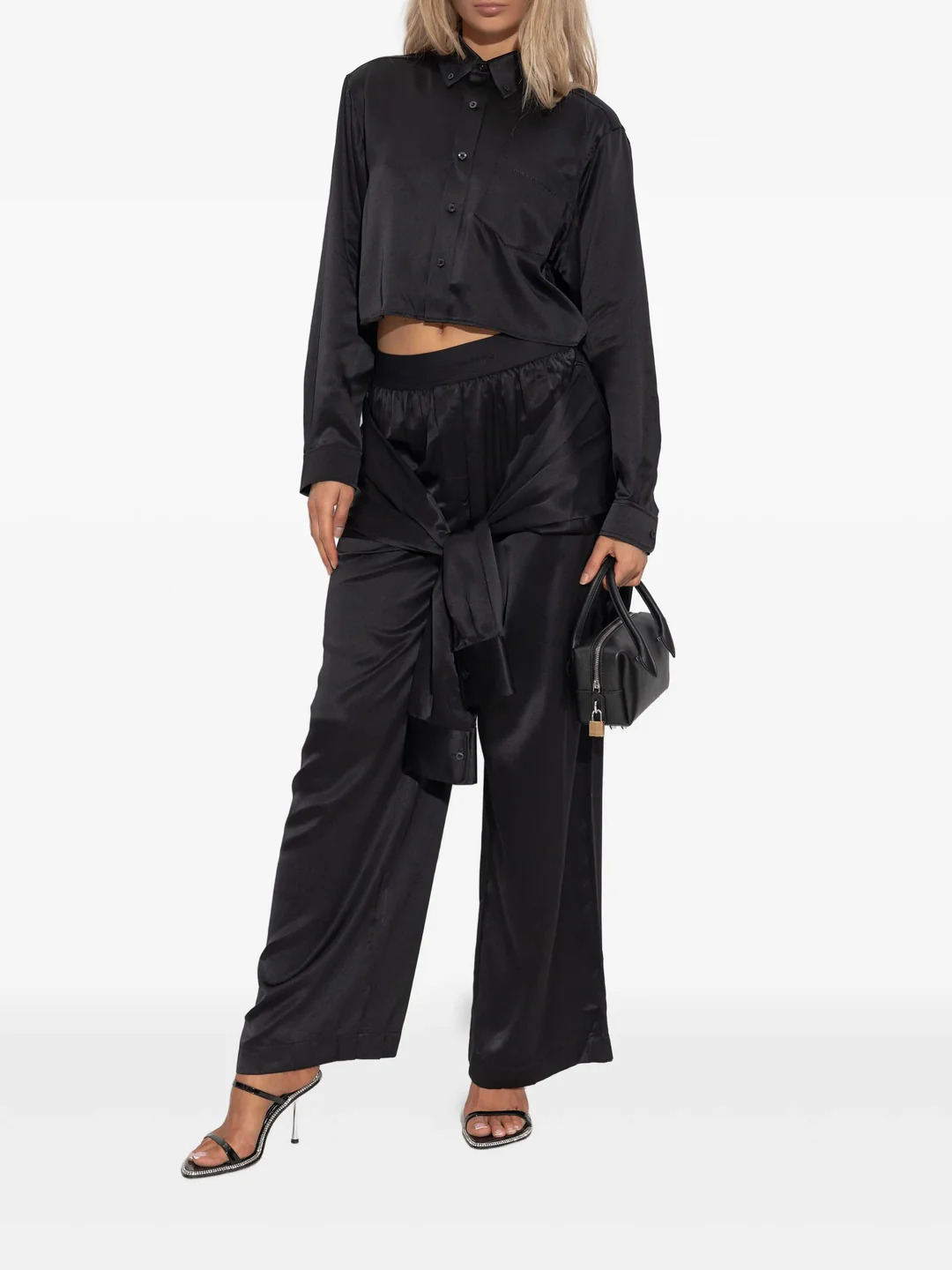Cropped Boyfriend Shirt - 2