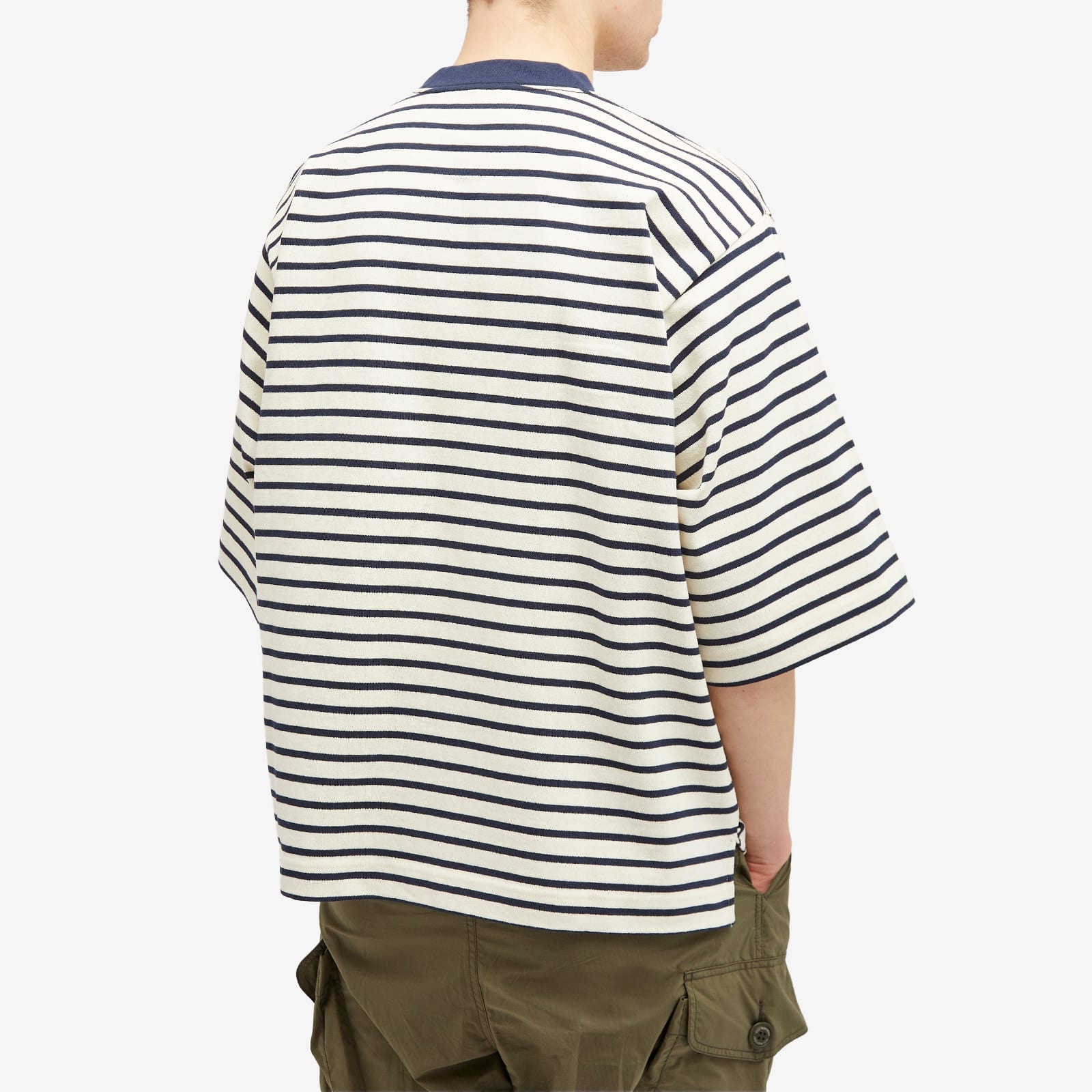 and wander Stripe Pocket Half Sleeve T-Shirt - 3