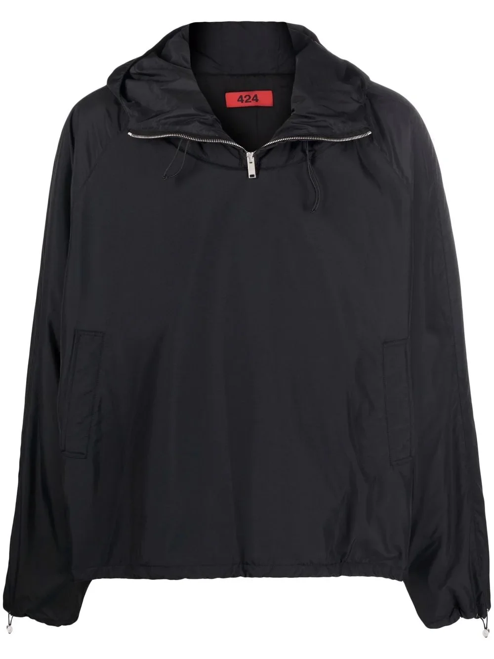 pullover hooded windbreaker jacket - 1