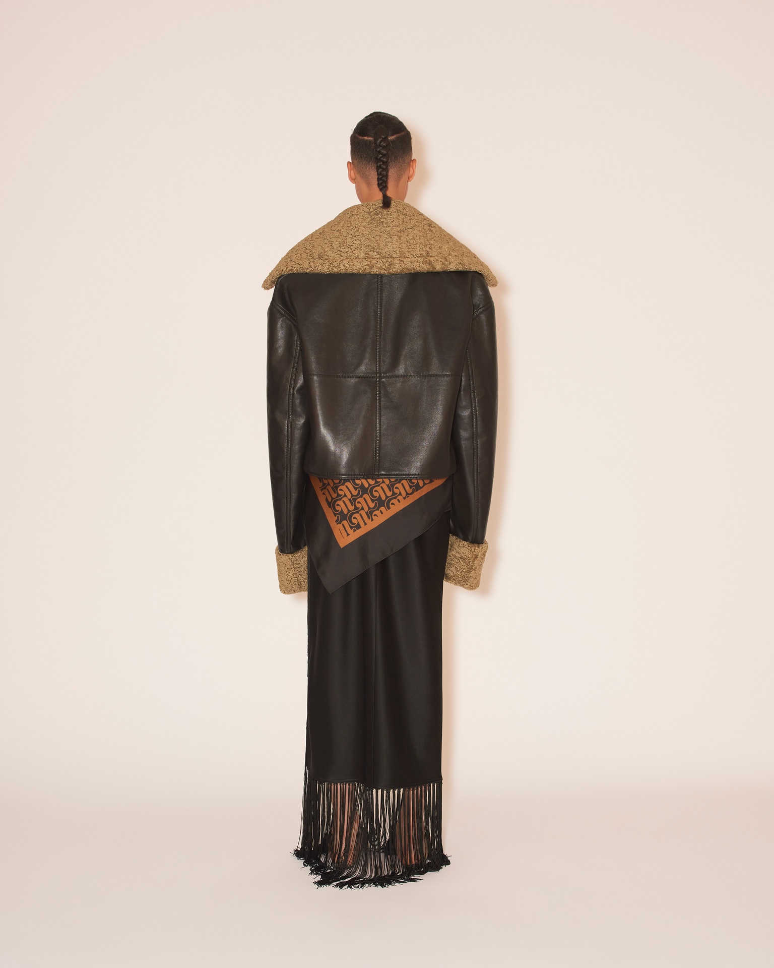 VERONA - Faux shearling jacket - Black/khaki - 5