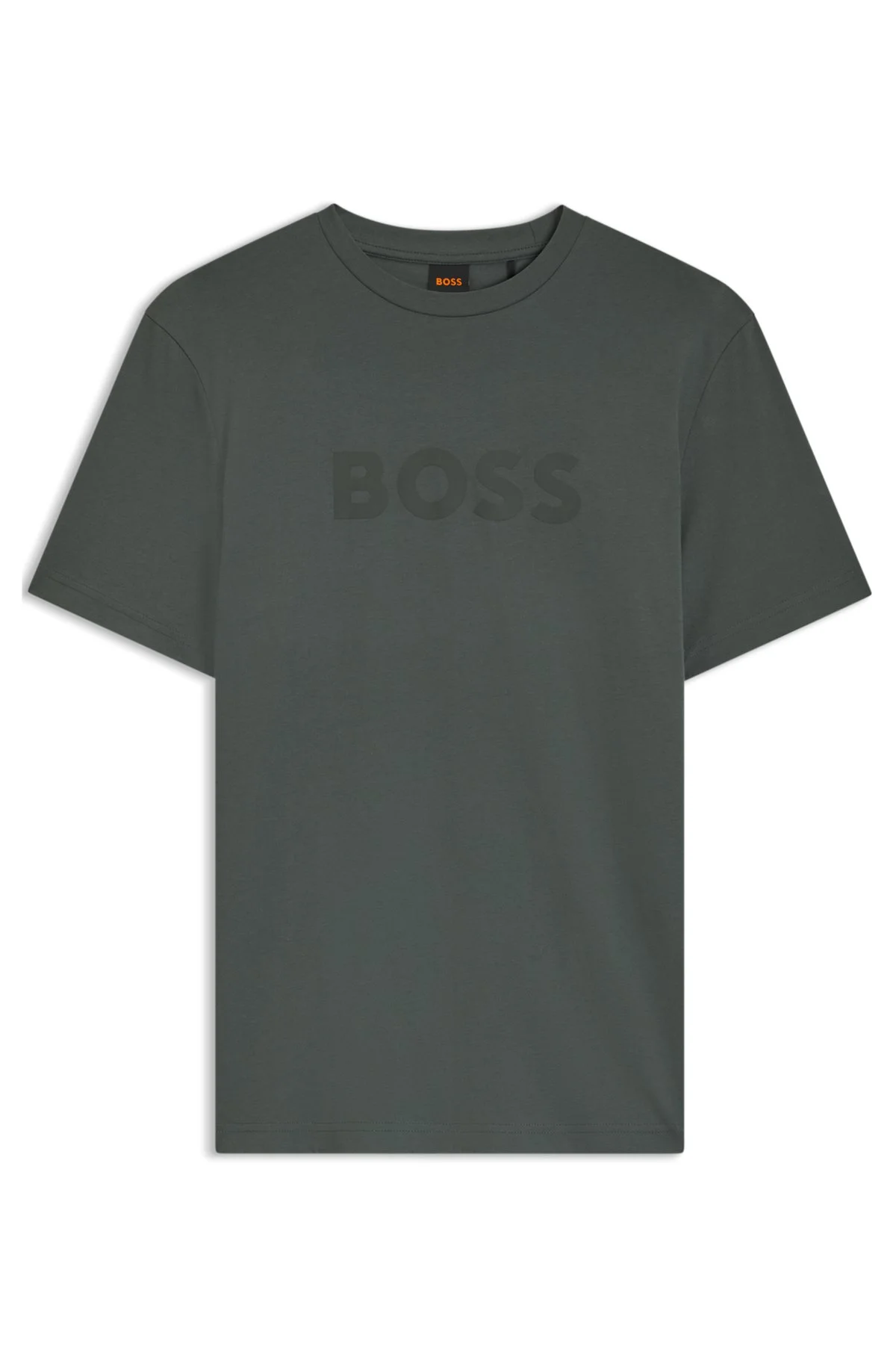 REGULAR-FIT COTTON T-SHIRT WITH MODERN LOGO - 1