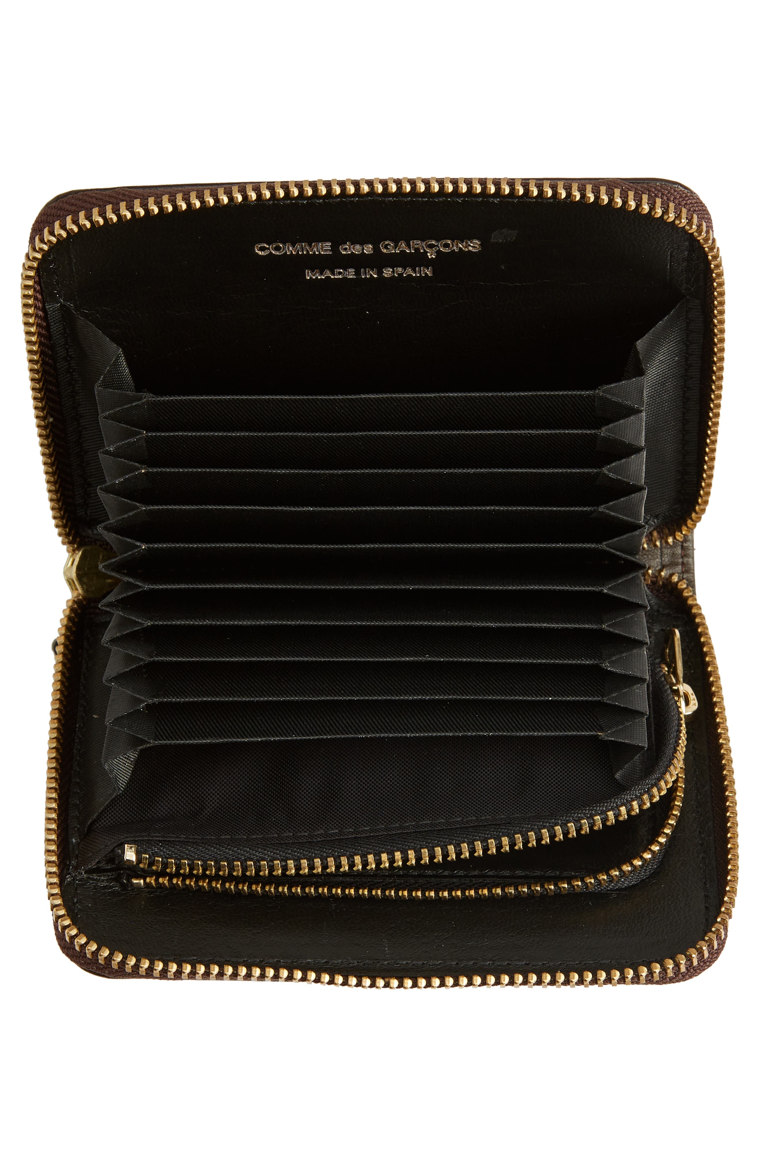 Comme des Garçons Wallets Classic Leather Zip Accordion Wallet in Brown at Nordstrom - 2