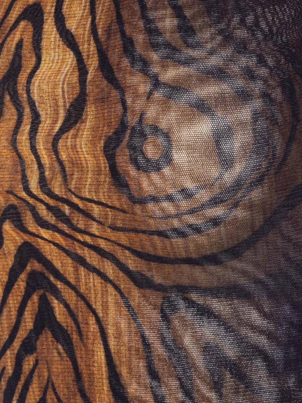 Jean Paul Gaultier Women Wood Print Top - 3