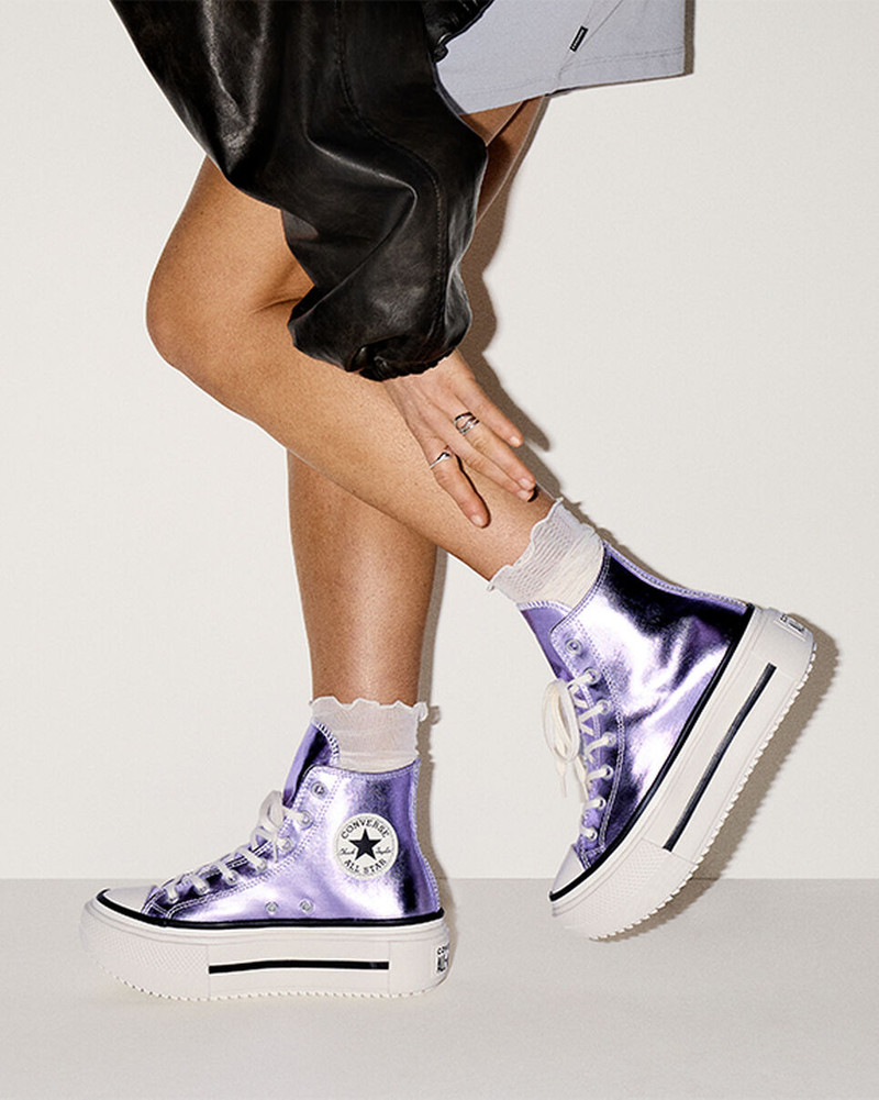 Chuck Taylor All Star Lift Double Stack Platform Metallic 9