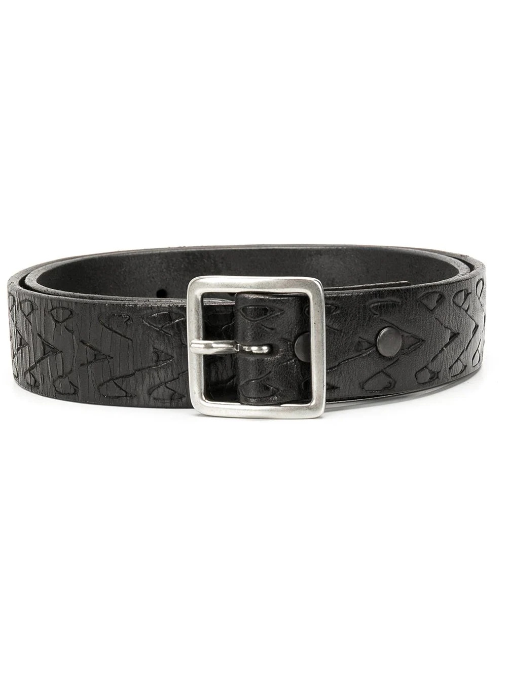 leather buckle belt - 1