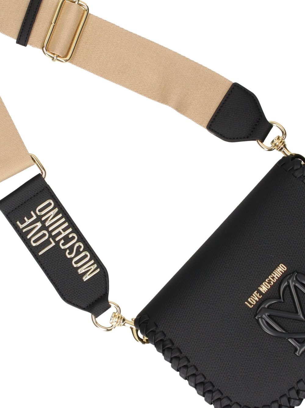 logo-lettering cross body bag - 4
