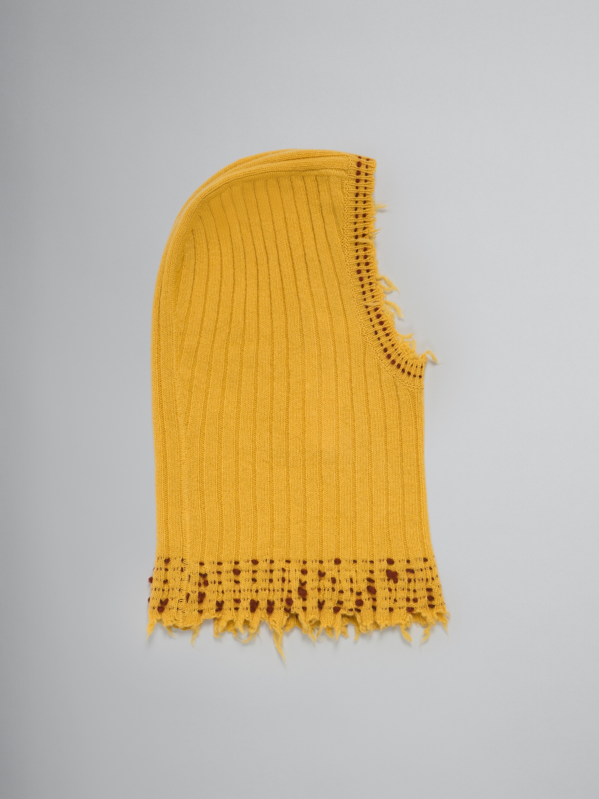 YELLOW KNITTED BALACLAVA - 1