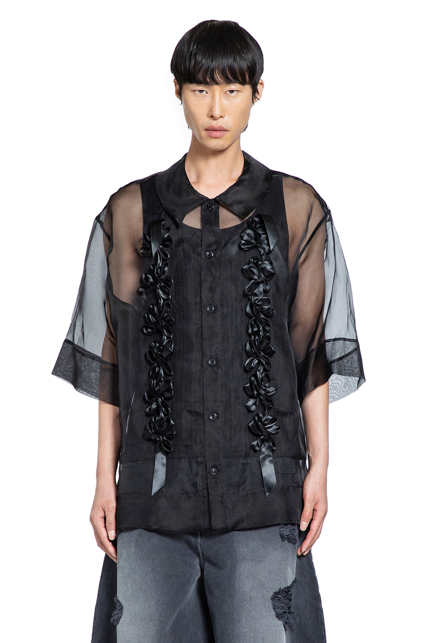 Ribbon Daisy Chain Boxy Shirt - 5