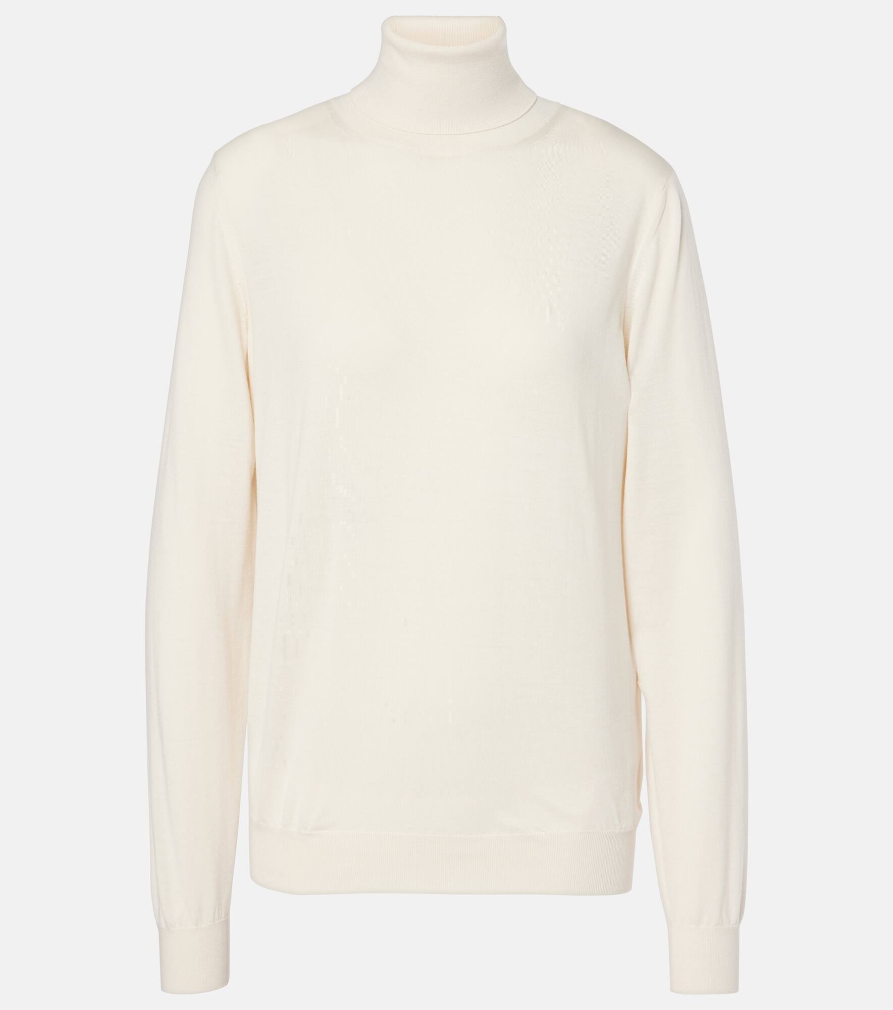 Heva wool jersey turtleneck sweater - 1