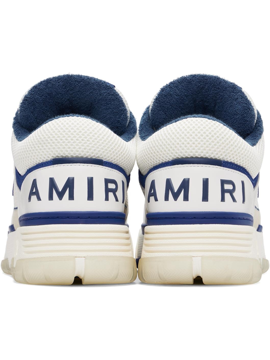 White & Navy MA-1 Sneakers - 2