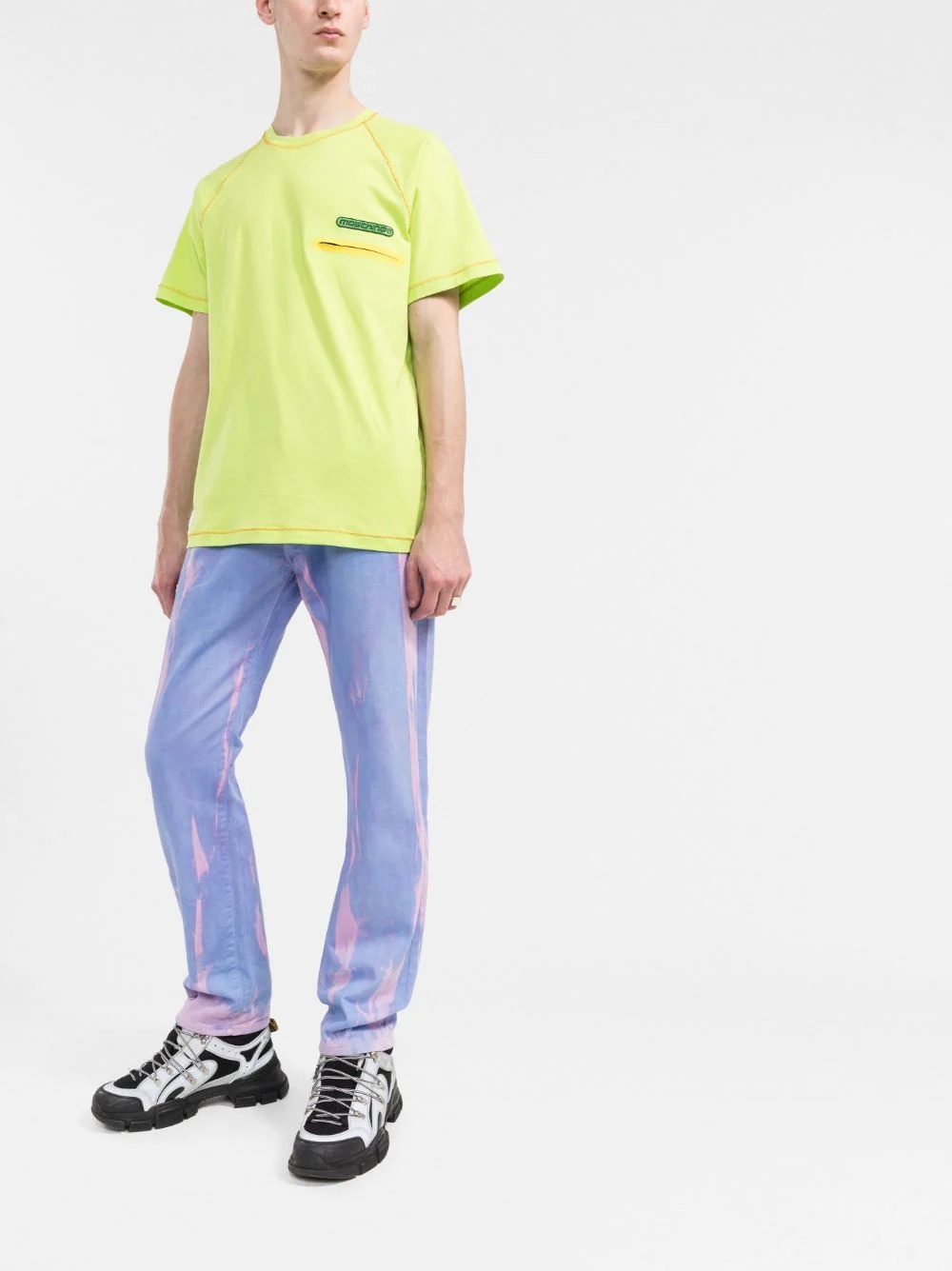 logo-patch cotton T-shirt - 2