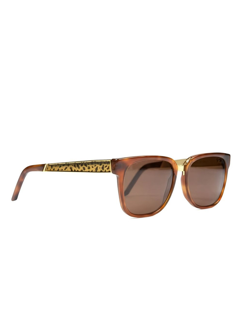 RETROSUPERFUTURE leopard-print gold-detail sunglasses outlook