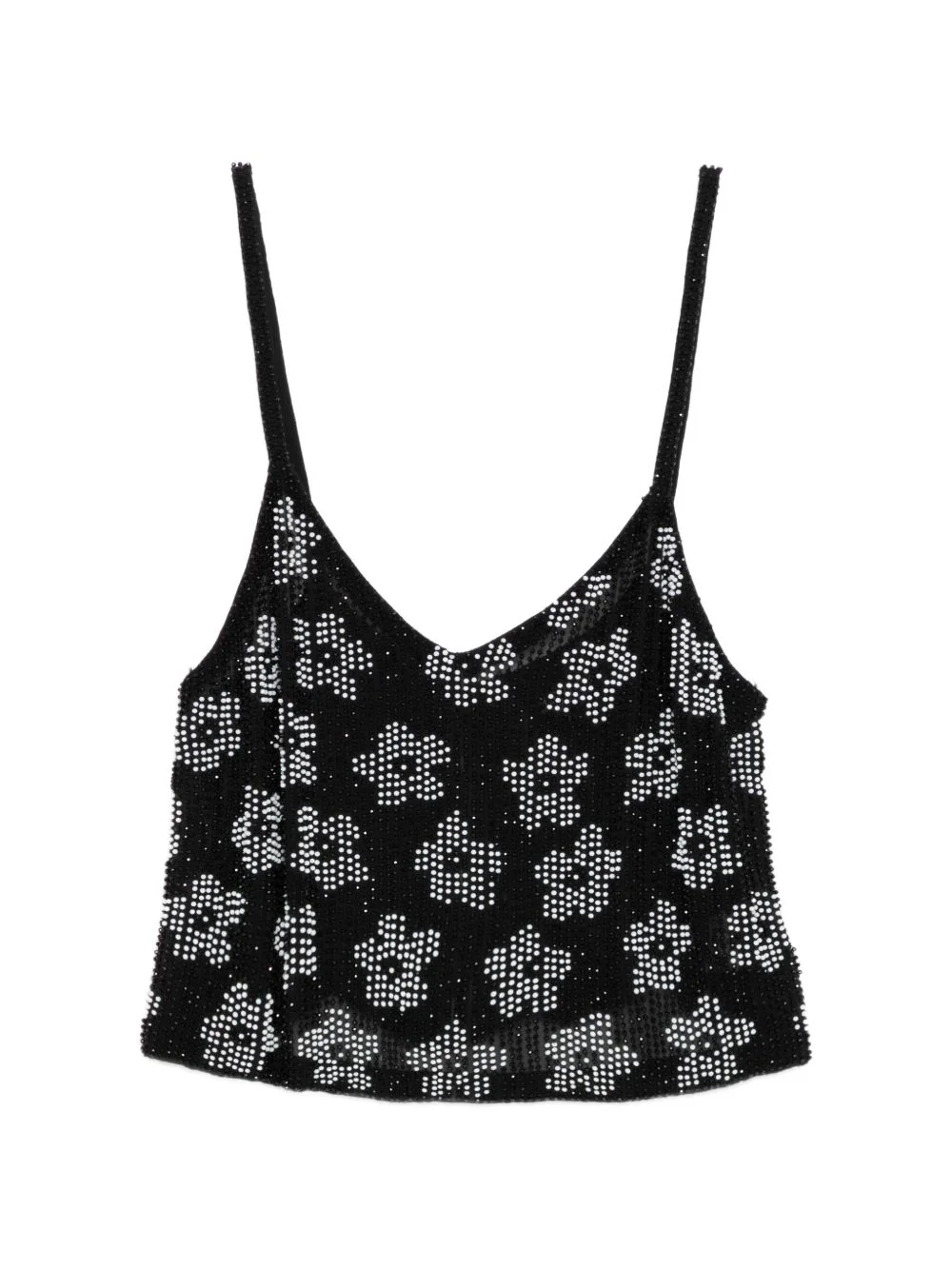 floral sequin top - 1