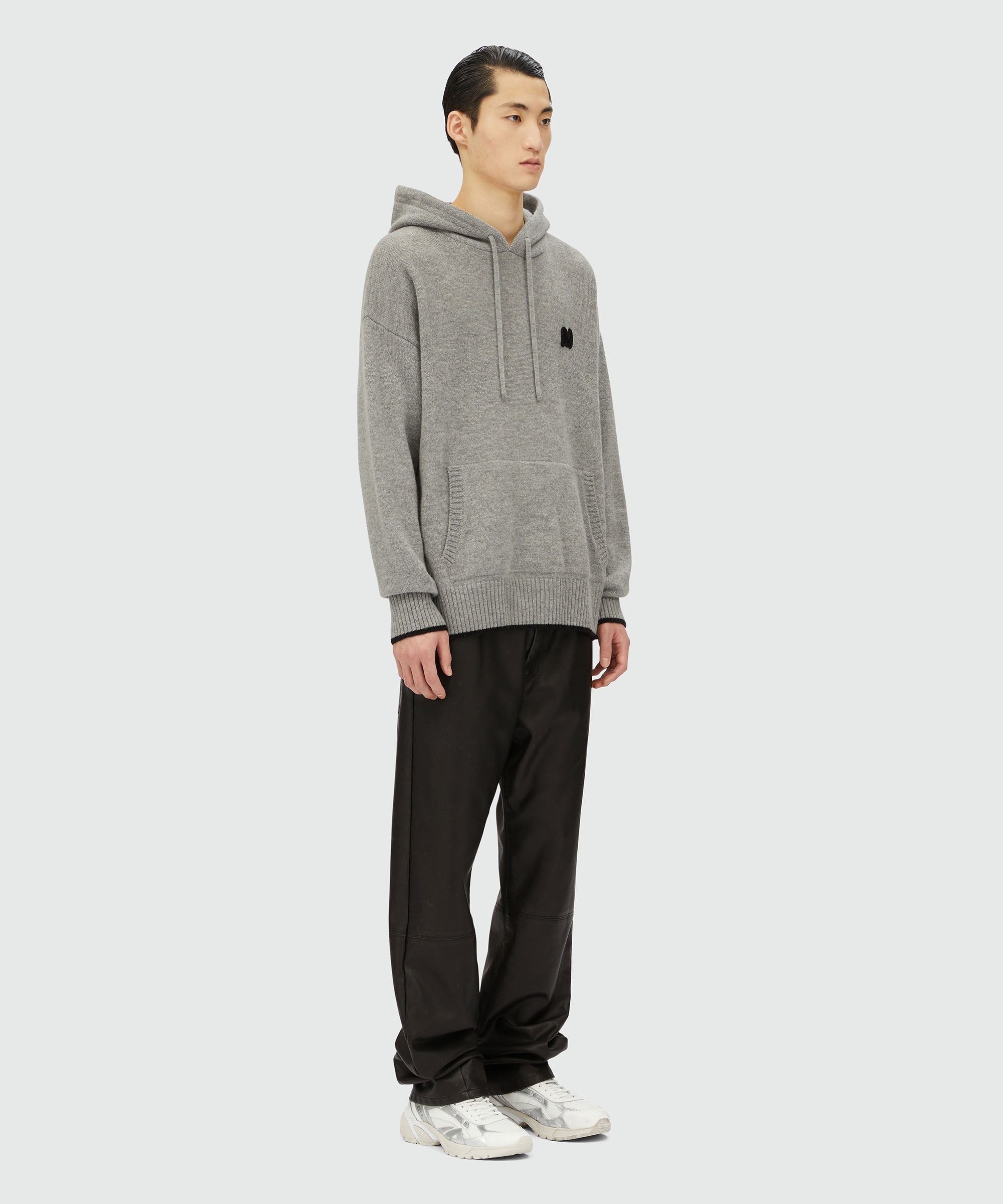 Blended cashmere sweater with "TheMwave" patch - 4