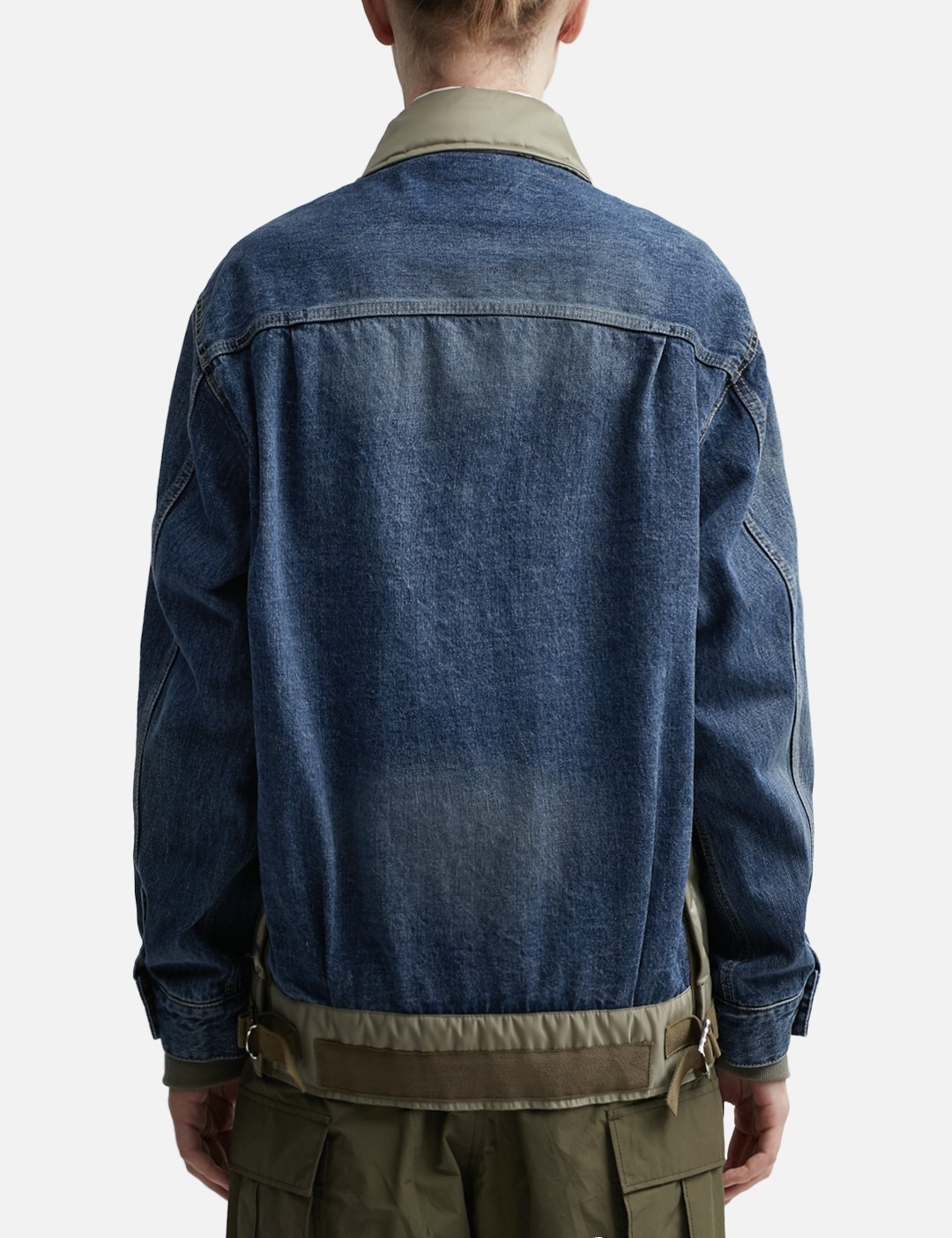 DENIM NYLON TWILL BLOUSON - 4