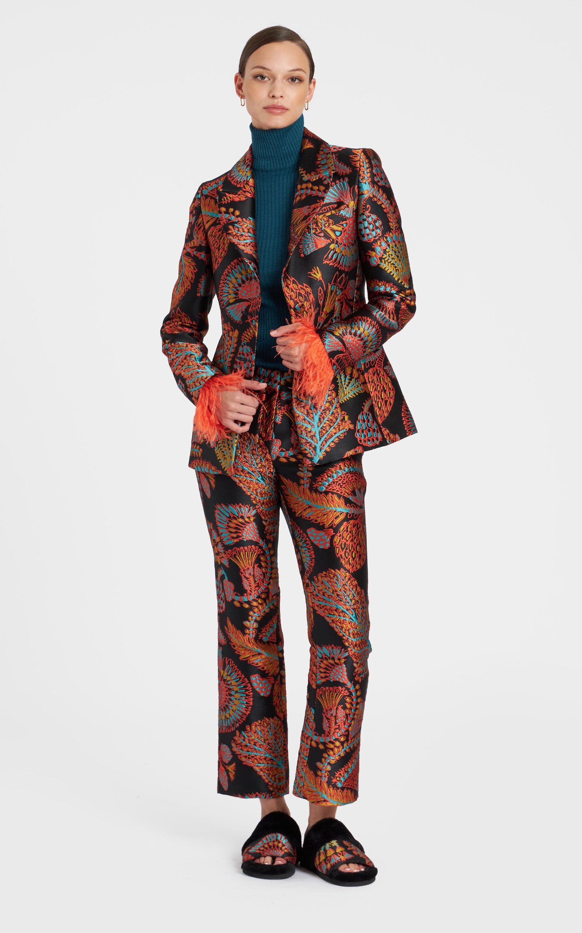 La DoubleJ 24/7 Pants Jacquard Sicomore Black at Nordstrom - 1