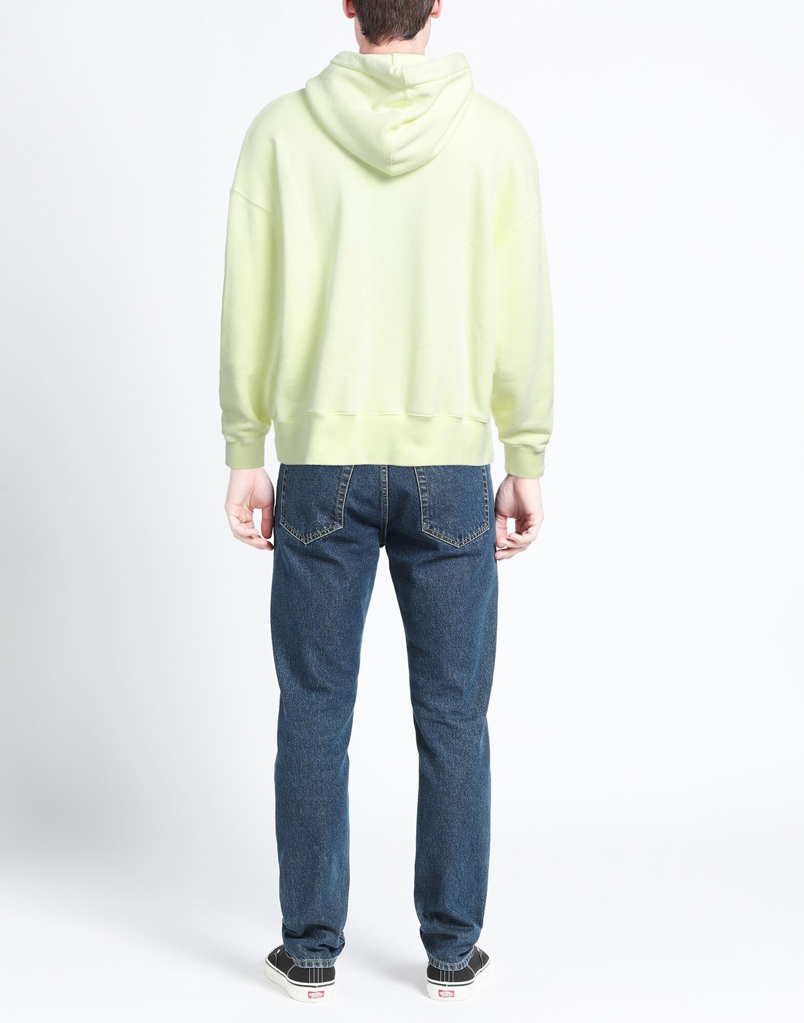 Yellow Men's Hooded Sweatshirt - 3