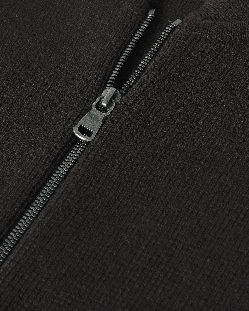 Cashmere Milano Stitch Grey Zip Jacket - 6