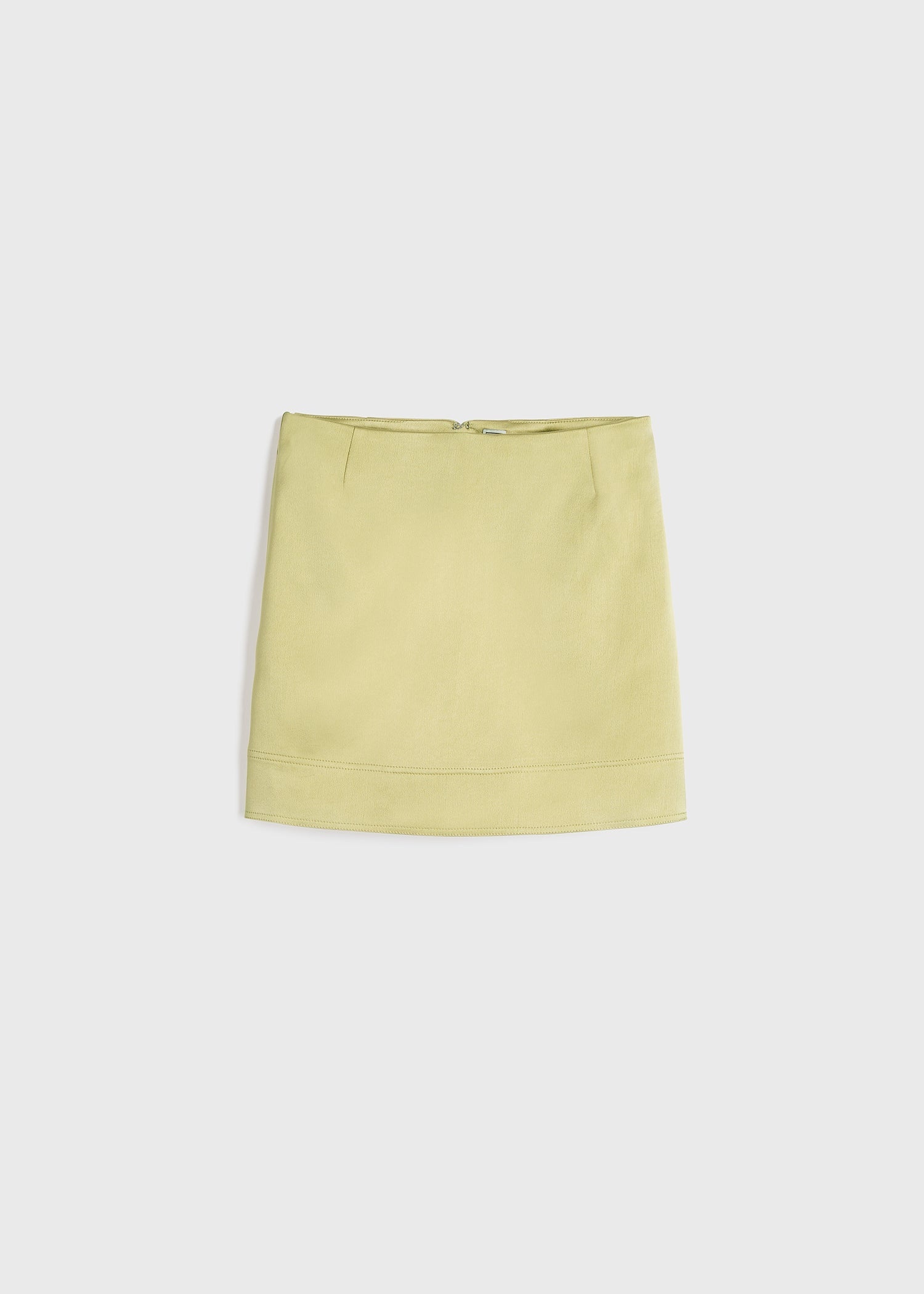 Contrast satin mini skirt melon - 1