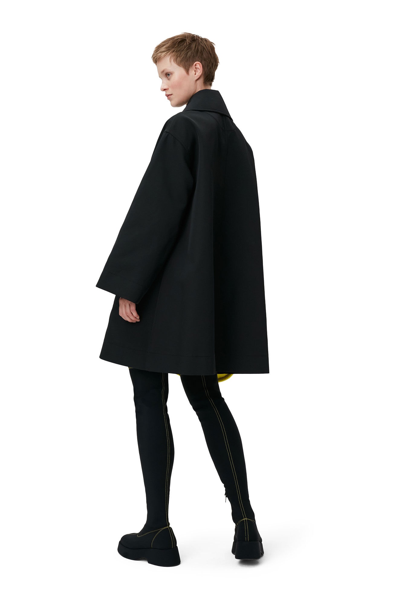 HEAVY TWILL OVERSIZED MIDI JACKET - 4