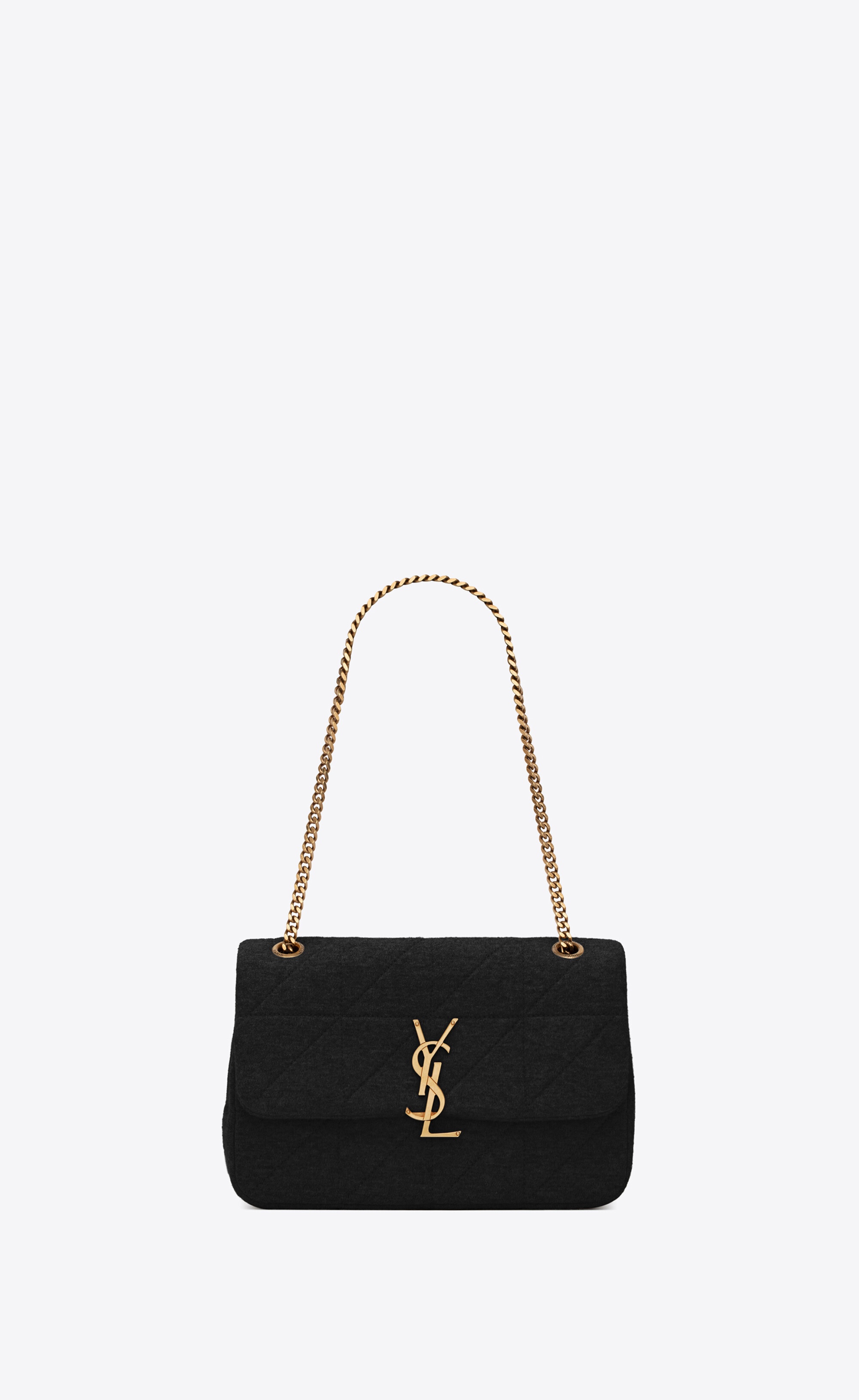 jamie medium chain bag "carré rive gauche" in jersey - 1