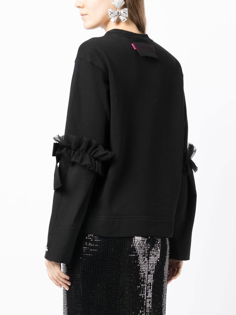 embroidered-logo detail sweatshirt 4