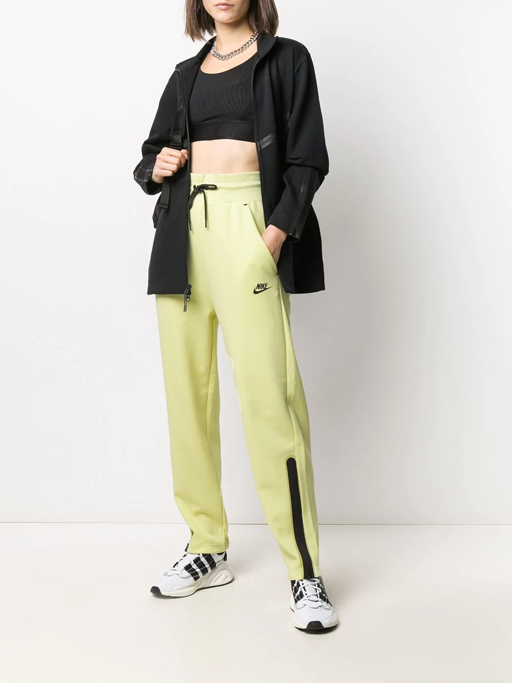 contrasting panel detail track pants - 2