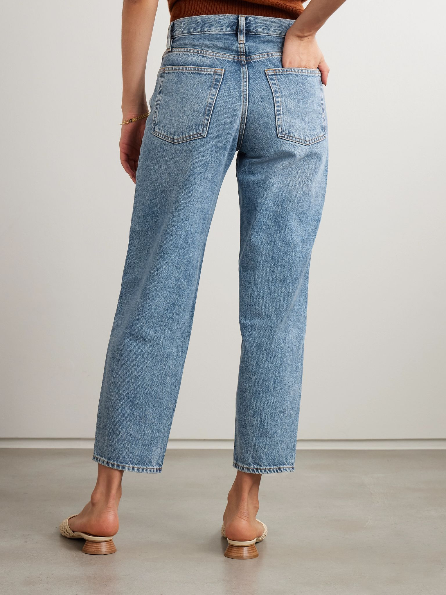 The Candle cropped mid-rise straight-leg jeans Mid denim - 4