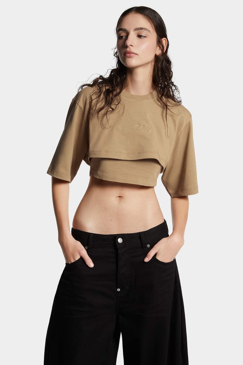 CROPPED LOOSE FIT ICON NEW GENERATION T-SHIRT - 3