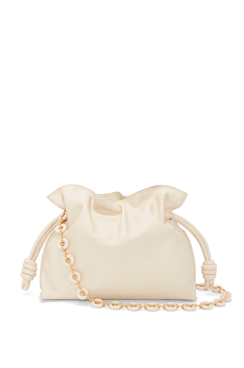 Loewe Flamenco clutch in nappa calfskin & Donut chain in resin outlook