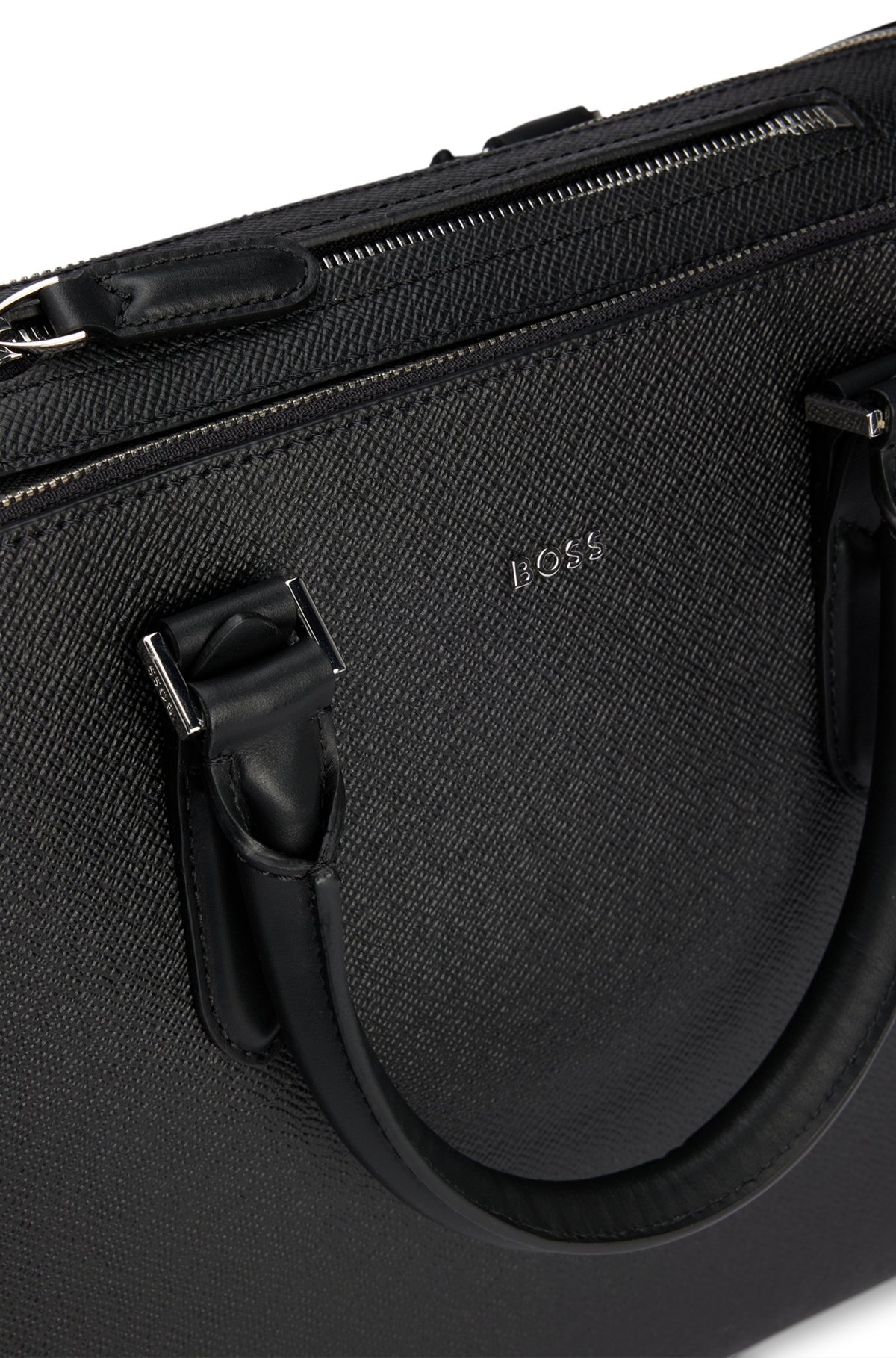 STRUCTURED-LEATHER DOCUMENT CASE WITH LOGO LETTERING - 7