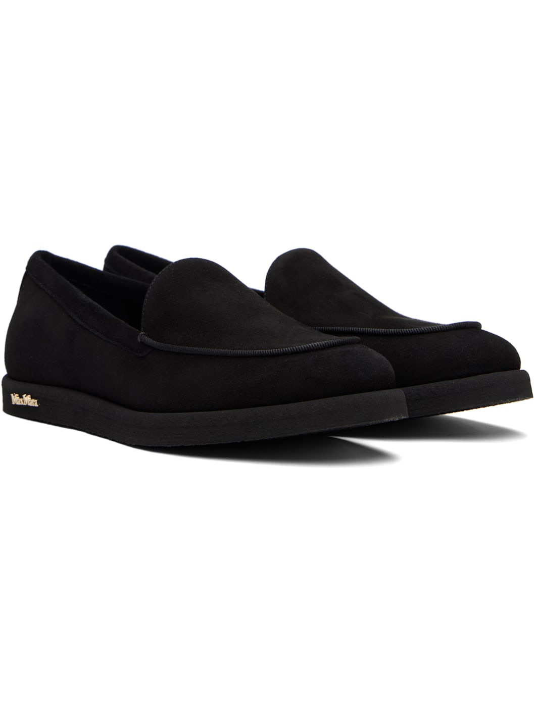 Black Soft Moc Loafers - 4