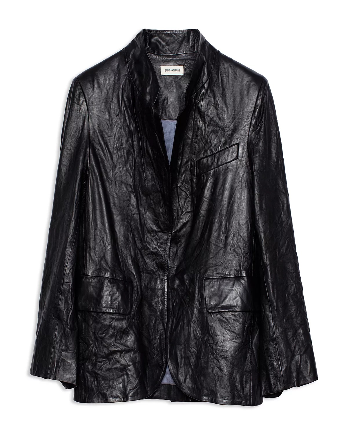 Verys Crinkled Leather Jacket Brand Name - 3