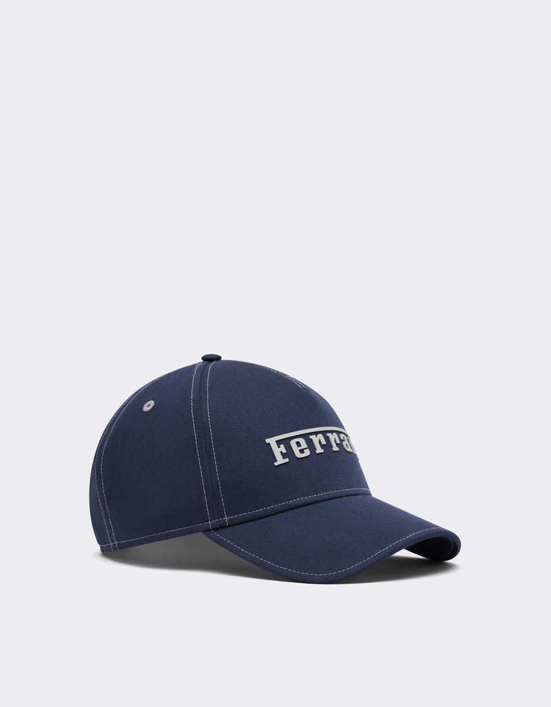 Ferrari Baseball cap with rubberized Ferrari logo outlook
