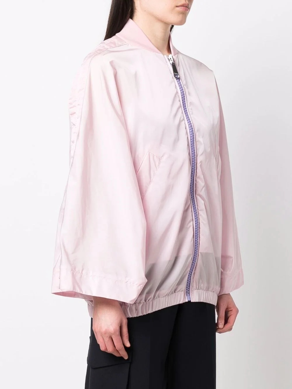 wide-sleeve bomber jacket - 3