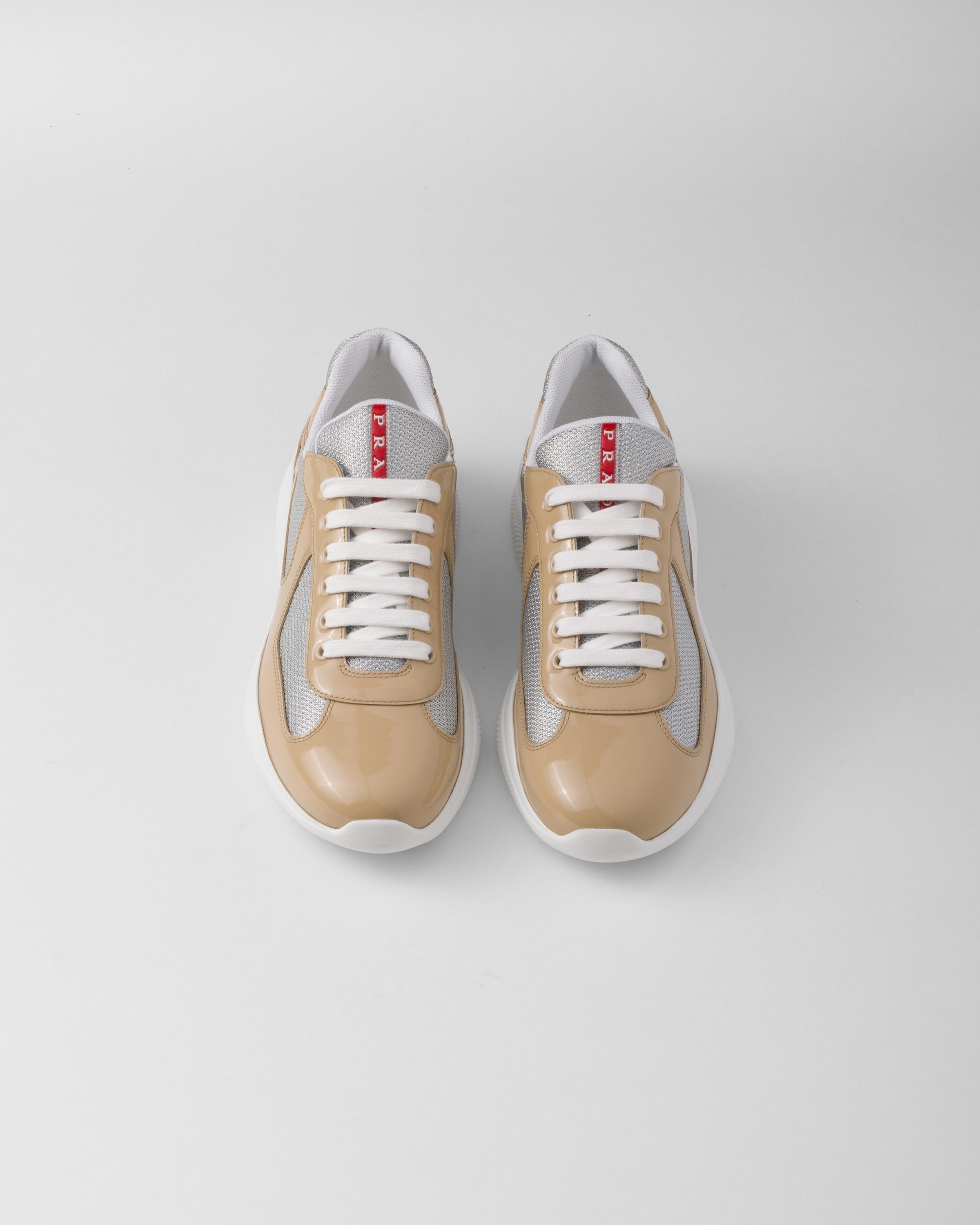 Patent leather and technical fabric Prada America's Cup sneakers - 3