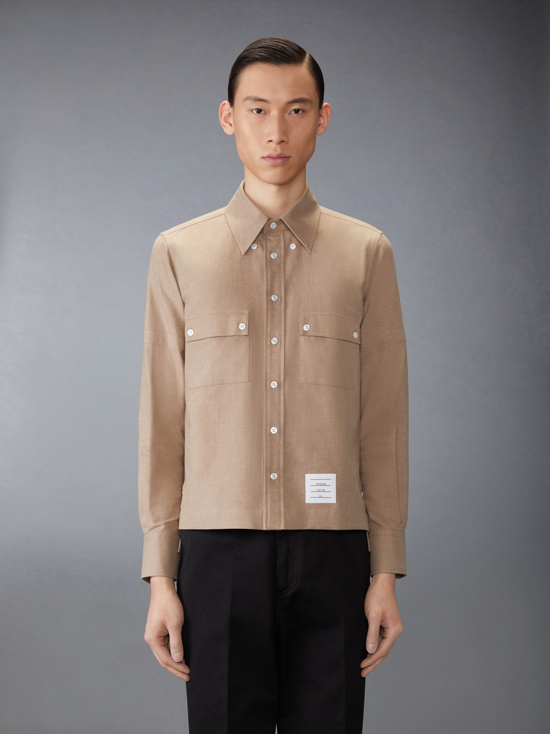 Thom Browne COTTON FLANNEL UTILITY SHIRT outlook