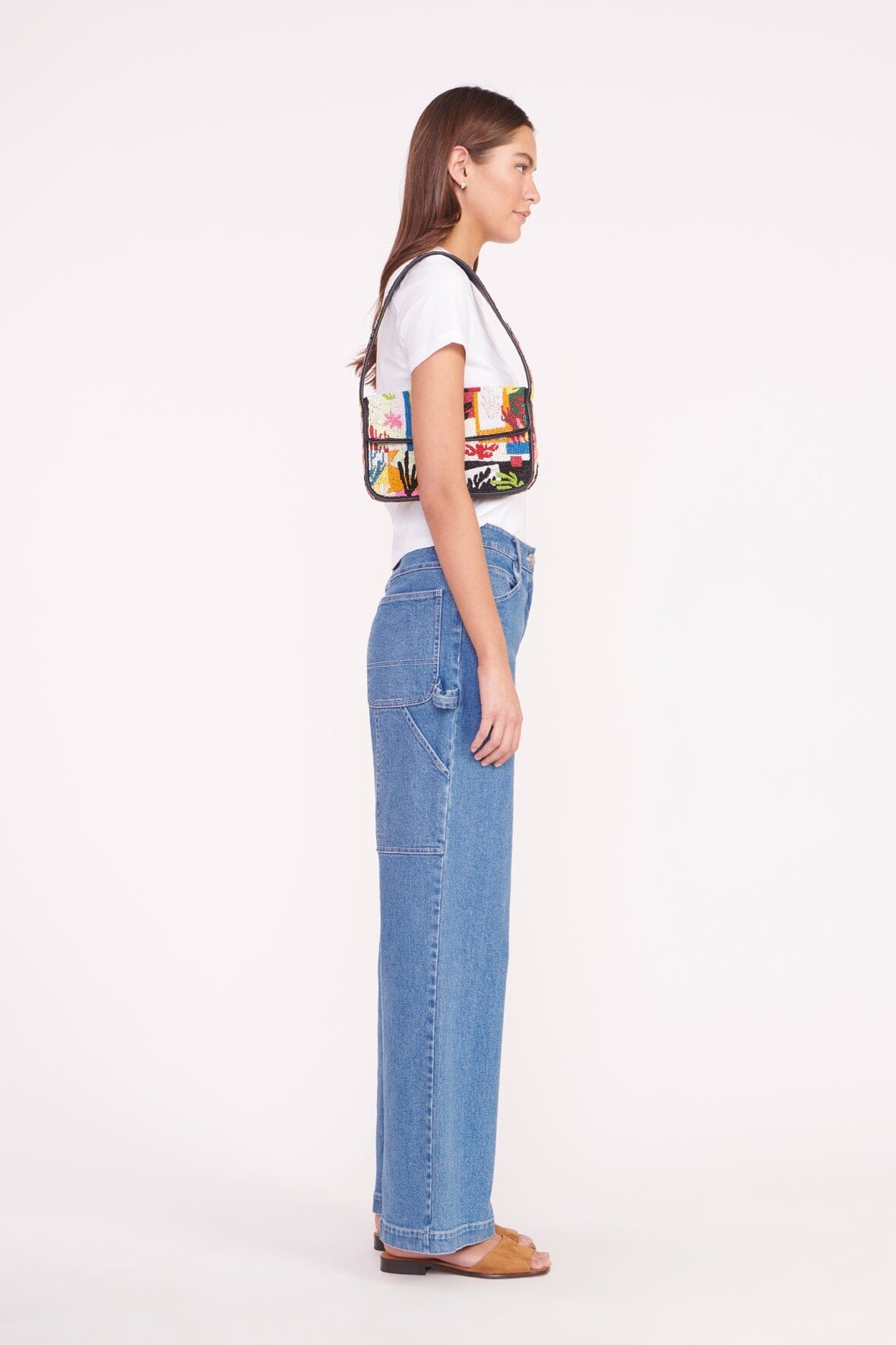 STAUD TOMMY BAG CORAL PATCHWORK - 3